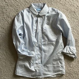 Bella Bliss blue and white button down boys size 8.